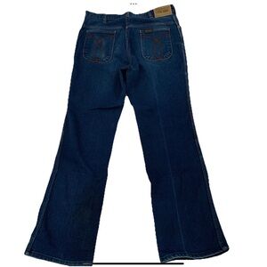 Vintage Long Haul Jeans Measures 35x31 Blue Denim Made in USA Distressed